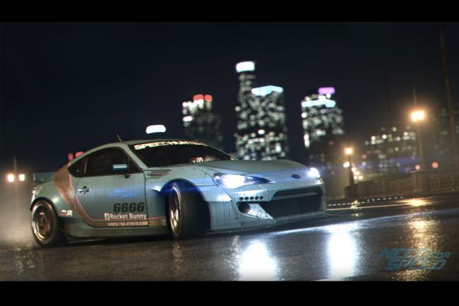 Need for speed un zoom sur le menu des modifications 