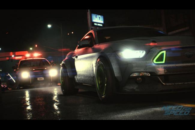 Need for speed un zoom sur le menu des modifications 