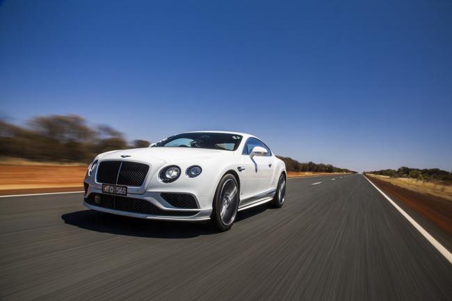 La bentley continental gt speed a l assaut de l australie a 331 km h 