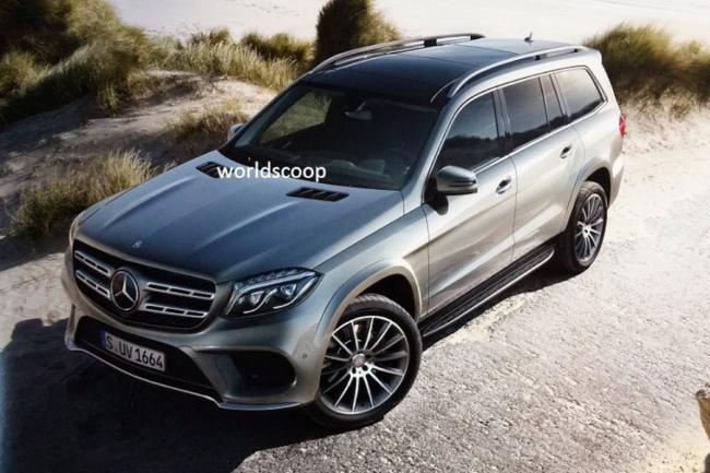 Premieres photos en fuite pour le mercedes gls 