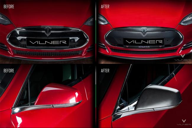 Vilner retouche la tesla model s 