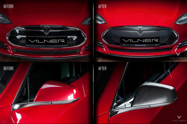 Vilner retouche la tesla model s 