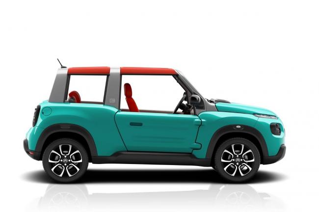 Citroen e mehari la bluecar cabriolet version chevrons 