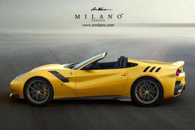 Evren milano imagine la ferrari f12tdf aperta 