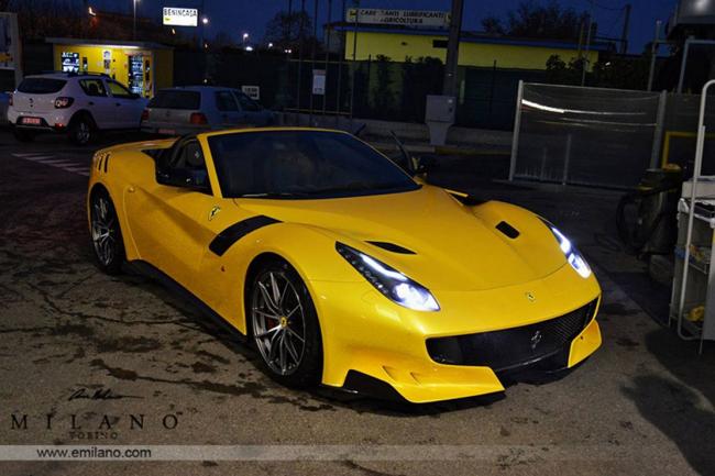 Evren milano imagine la ferrari f12tdf aperta 