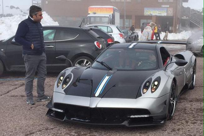 La pagani huayra bc surprise sur la route 