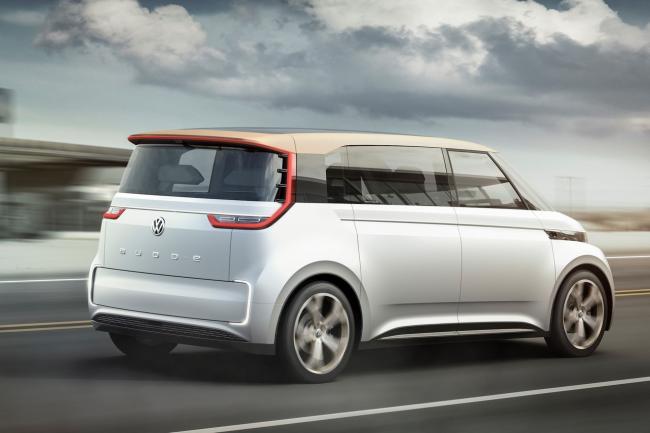 Volkswagen budd e concept le combi electrique est au ces 