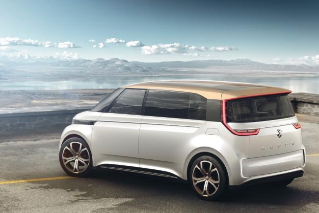 Volkswagen budd e concept le combi electrique est au ces 