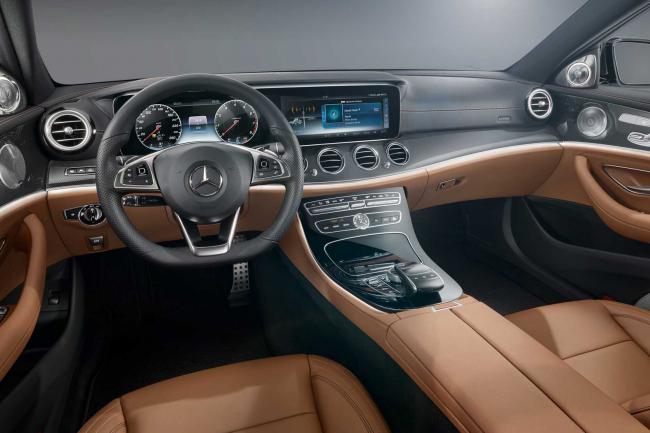 La nouvelle mercedes classe e en filigrane 