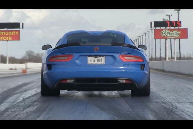 Dodge viper un record avec un 400 metres en 9 95 secondes 