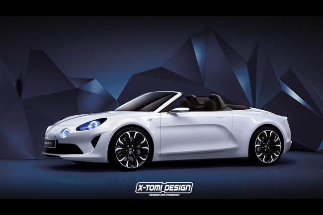 L alpine vision roadster concept imagine virtuellement 