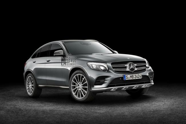 Mercedes glc coupe on a imagine ses lignes 