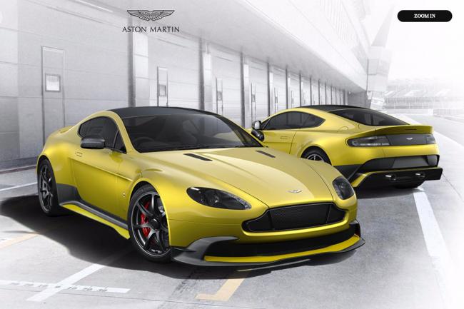 Aston martin gt8 le configurateur en ligne 