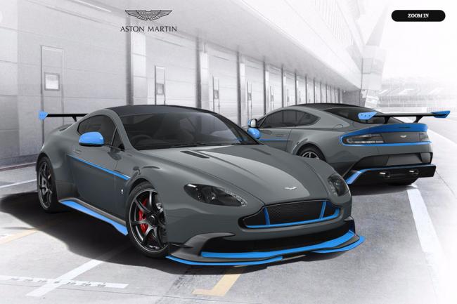 Aston martin gt8 le configurateur en ligne 