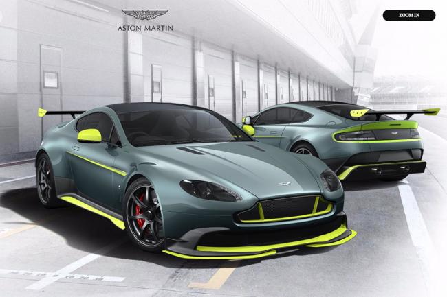 Aston martin gt8 le configurateur en ligne 