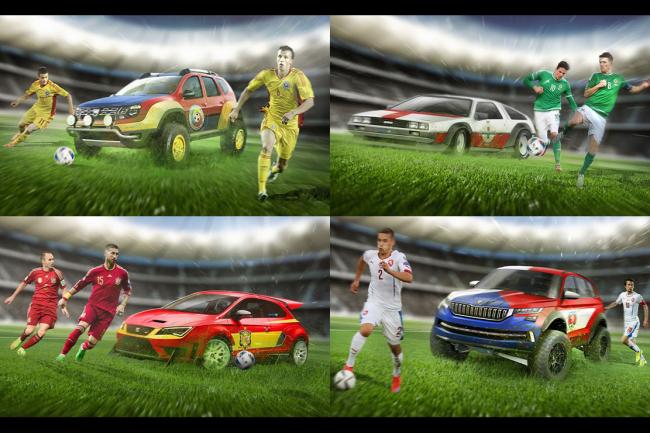 Illustration les voitures des joueurs de l euro 2016 
