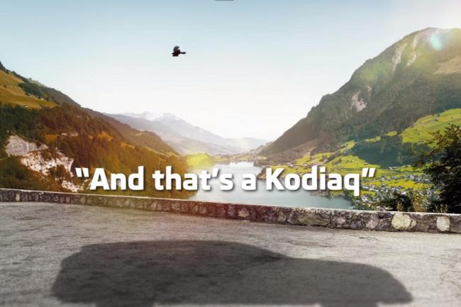 Un teaser video pour le skoda kodiaq 