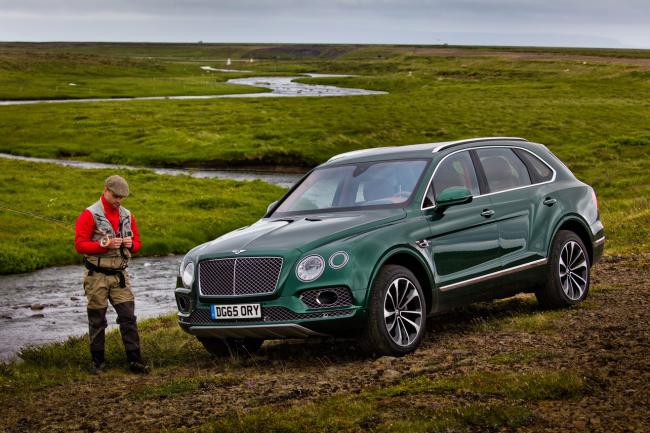 A la peche a la mouche en bentley bentayga 