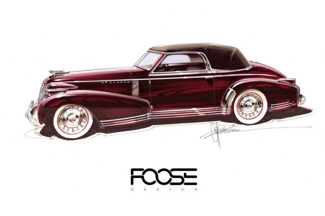 Chip foose donne naissance a une cadillac speciale des annees 30 