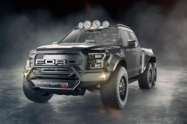 Hennessey f150 velociraptor 6x6 le monstre sorti du baja 1000 