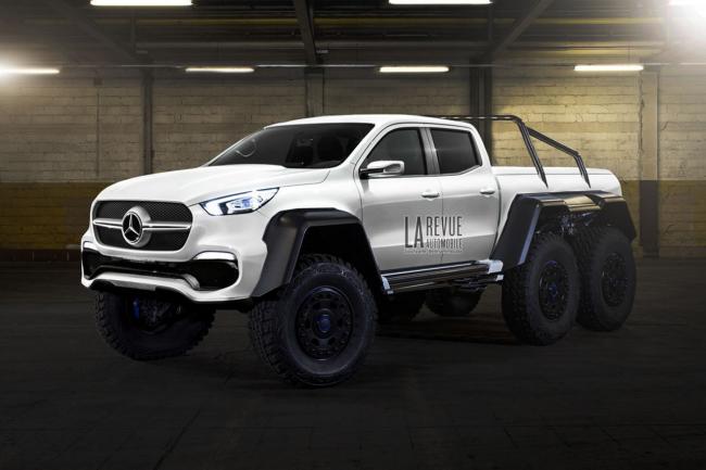 Pick up mercedes classe x la version amg 63 6x6 deja illustree 