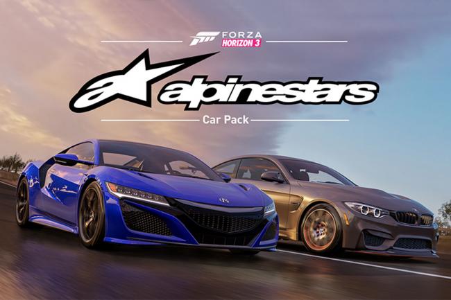 Forza horizon 3 l alpinestars car pack et de la neige annoncee 