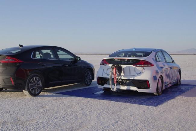 La hyundai ioniq hybride s offre un record de vitesse avec 254 km h 