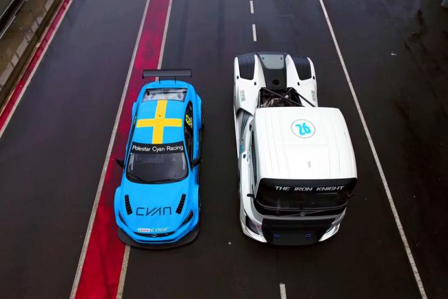 Le volvo iron knight se frotte a la volvo s60 polestar tc1 