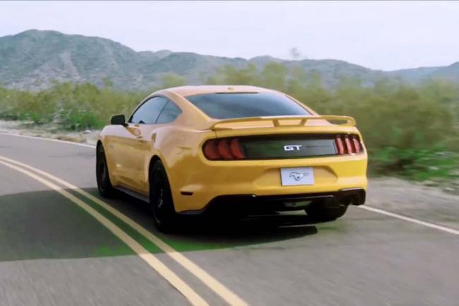 La ford mustang restylee prend la fuite 