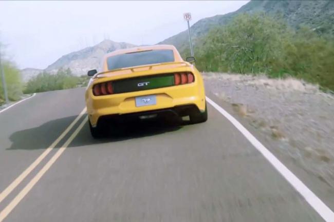 La ford mustang restylee prend la fuite 
