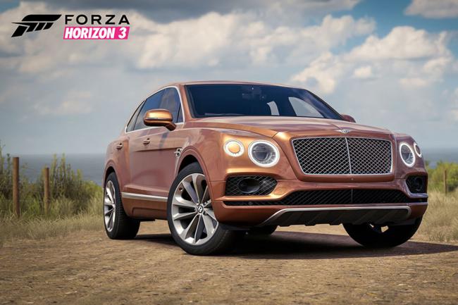 Forza horizon 3 le rockstar car pack avec le bentley bentayga 