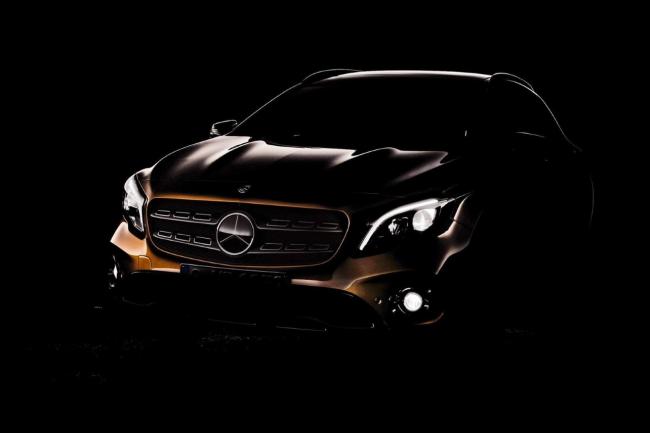 Salon detroit 2017 premier teaser pour le mercedes gla restyle 