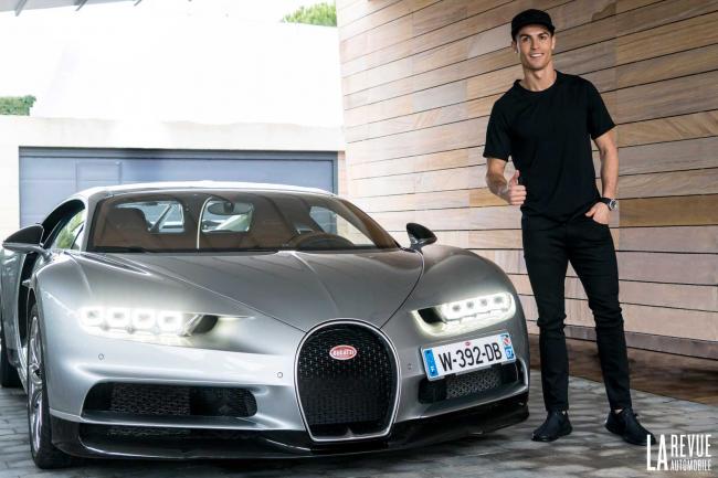 Le 1er essai de la bugatti chiron est pour christiano ronaldo 