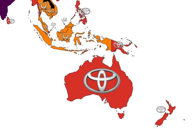 Infographie les marques les plus recherchees par pays en 2016 