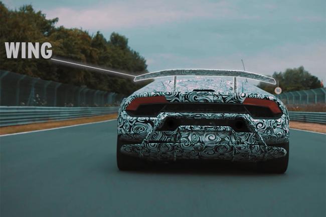 Une aerodynamique active pour la lamborghini huracan performante 