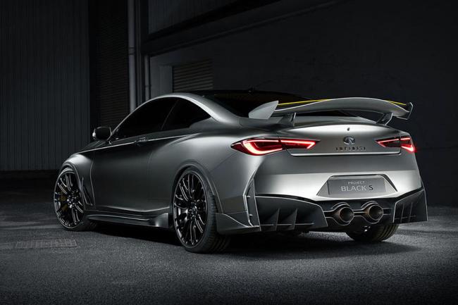 Infiniti q60 black s un coupe hybride haute performance 