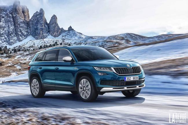 Skoda kodiaq du caractere avec la scout et la sportline 