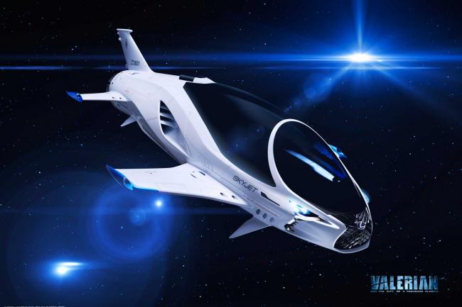 Le skyjet de valerian est une lexus 