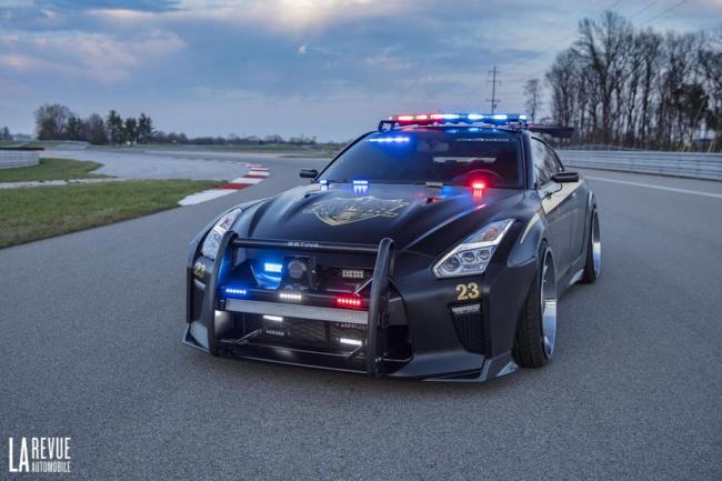 Nissan police pursuit 23 quand la gt r represente le code de la route 