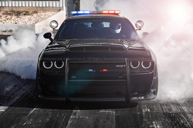 Une dodge challenger demon pour la police americaine 