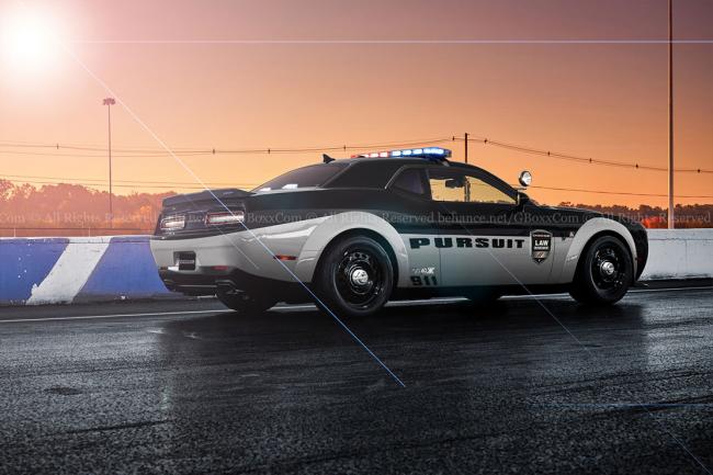 Une dodge challenger demon pour la police americaine 