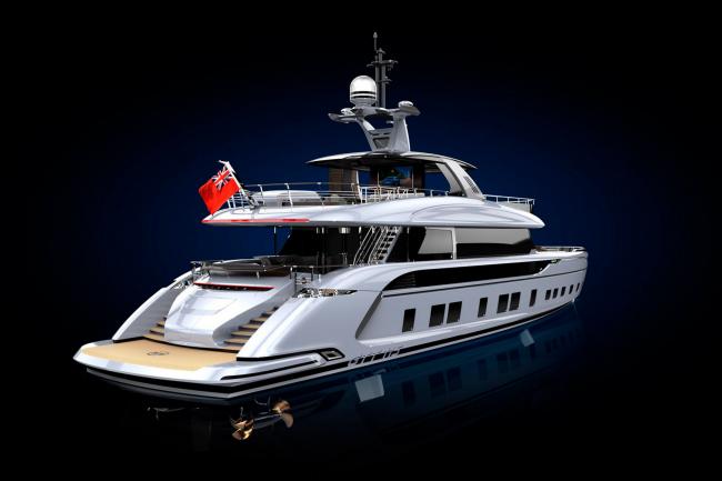 Porsche dynamiq gtt 115 le superyacht dessine par porsche 