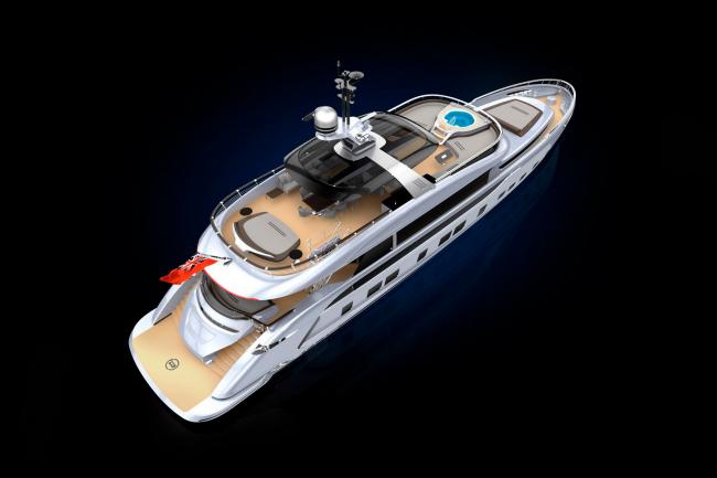 Porsche dynamiq gtt 115 le superyacht dessine par porsche 