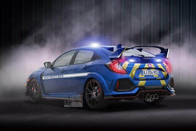 Honda dit oui à la Civic Type-R Gendarmerie