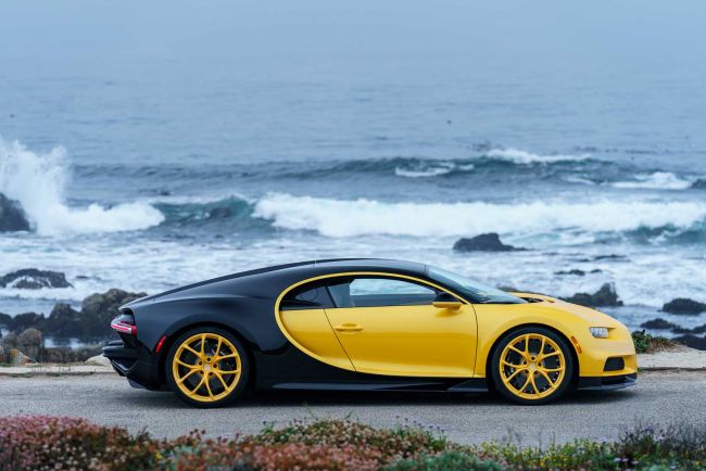 La premiere bugatti chiron americaine est a pebble beach 