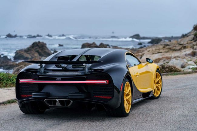 La premiere bugatti chiron americaine est a pebble beach 