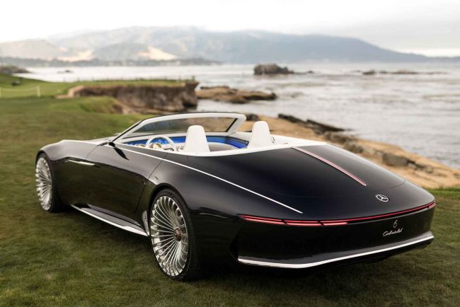 Vision mercedes maybach 6 cabriolet retour vers le futur 