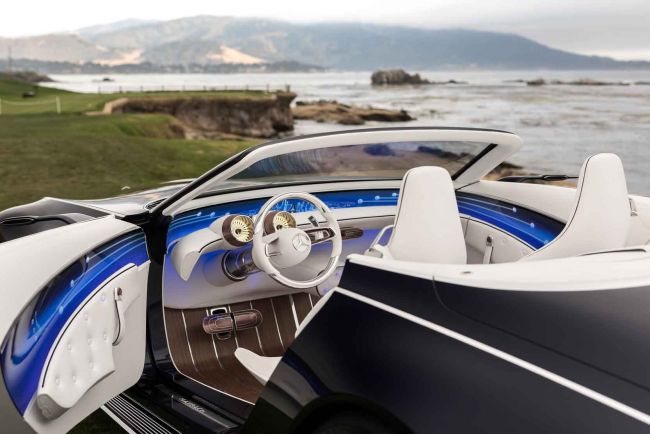 Vision mercedes maybach 6 cabriolet retour vers le futur 