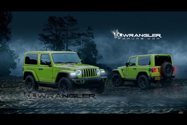 Jeep wrangler 2018 la version 2 portes imaginee 