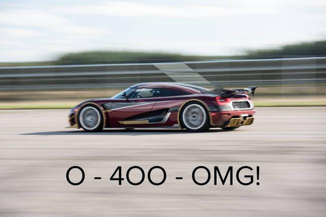 Koenigsegg annonce un record sur le 0 400 0 km h avec l agera rs 